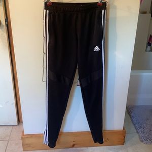 black+white adidas pants